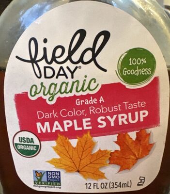 Maple Organic Syrup, Maple