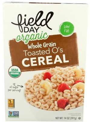 Toasted O's Organic Whole Grain Cereal, Toasted O's