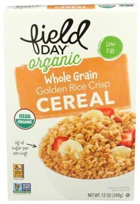 Golden Rice Crisps Organic Whole Grain Cereal, Golden Rice Crisps