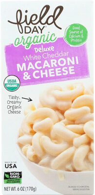 White Cheddar Organic Macaroni & Cheese Dinner, White Cheddar