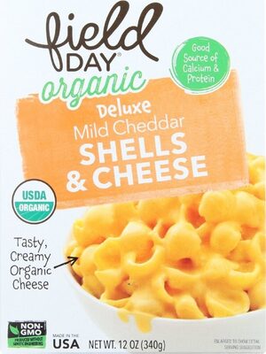 Mild Cheddar Organic Shells & Cheese Dinner, Mild Cheddar