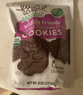 Double Chocolate Chip Organic Wildlife Friends Cookies, Double Chocolate Chip