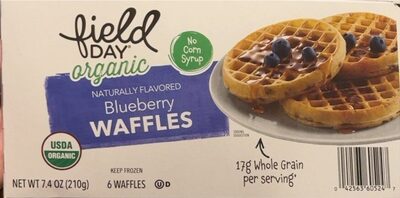 Blueberry Organic Waffles, Blueberry