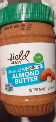 Unsalted & Crunchy Almond Butter, Unsalted & Crunchy