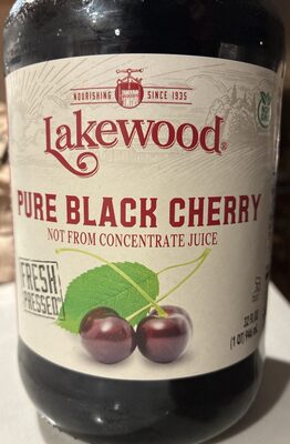 Pure Black Cherry Fresh Pressed Juice, Pure Black Cherry