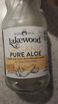 Pure Aloe Fresh Pressed Inner Leaf Juice With Organic Lemon, Pure Aloe