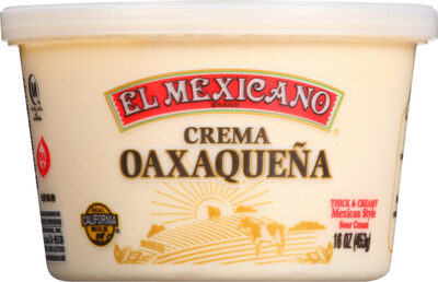 Crema Oaxaquena Thick & Creamy Mexican Style Sour Cream, Crema Oaxaquena