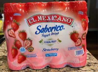 Strawberry Flavored Saborico Yogurt Drink, Strawberry