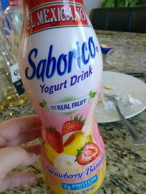 Strawberry-Banana Flavored Saborico Yogurt Drink, Strawberry-Banana