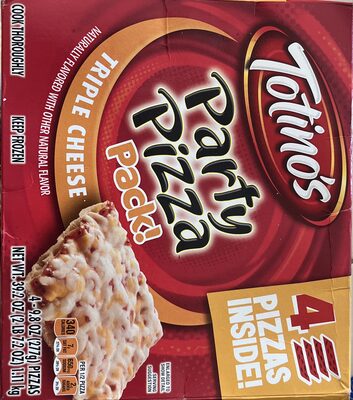 Totino's Triple Cheese Party Pizza 4 Pack