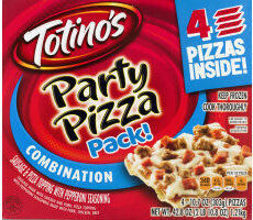Totino's Frozen Combination Party Pizza Pack! 4 count