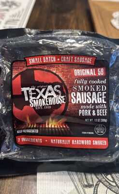 Pork & Beef Smoked Sausage, Pork & Beef