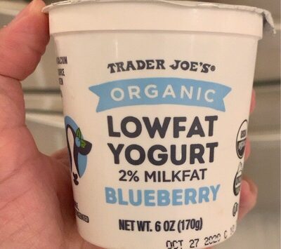Blueberry Organic Lowfat Yogurt, Blueberry