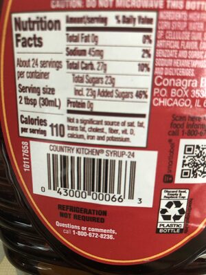 COUNTRY KITCHEN Original Syrup, 24 OZ