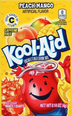 Kool-Aid, Unsweetened Drink Mix, Peach Mango, Peach Mango