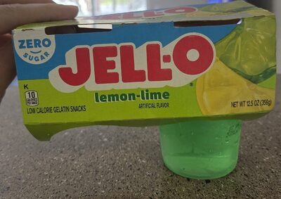 Lemon-Lime Zero Sugar Low Calorie Gelatin Snacks, Lemon-Lime