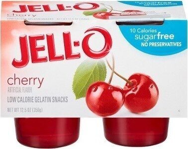 Cherry Low Calorie Gelatin Snacks, Cherry
