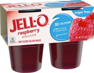 Raspberry Zero Sugar Low Calorie Gelatin Snacks, Raspberry