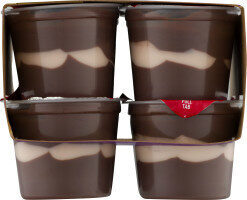 Chocolate Vanilla Swirls Pudding Snacks, Chocolate Vanilla Swirls