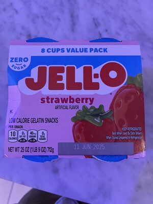 Strawberry Low Calorie Gelatin Snacks, Strawberry