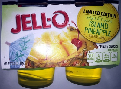 Island Pineapple Gelatin Snacks, Island Pineapple