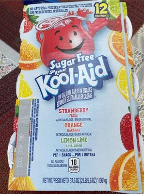 Strawberry, Orange, Lemon Lime, Low Calorie Gelatin Snacks, Strawberry; Orange; Lemon Lime