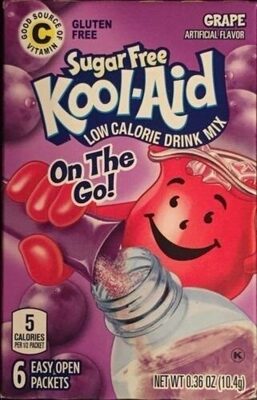 Grape Zero Sugar Zero Calorie On The Go! Drink Mix, Grape
