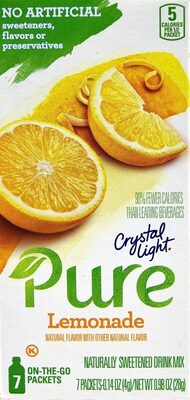 Lemonade Naturally Sweetened Drink Mix, Lemonade