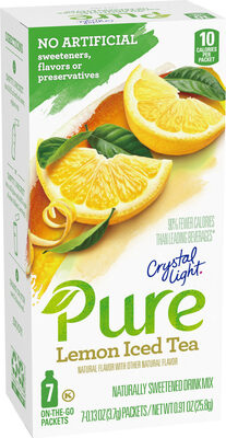 Lemon Iced Tea Naturally Sweetened Drink Mix, Lemon Iced Tea