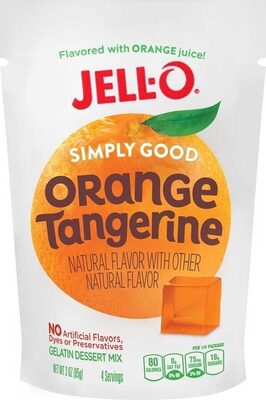 Orange Tangerine Gelatin Dessert Mix, Orange Tangerine