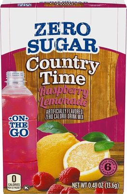 Zero Sugar Raspberry Lemonade Low Calorie Drink Mix, Raspberry; Lemonade