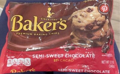 Semi-Sweet Chocolate Premium Baking Chips, Chocolate