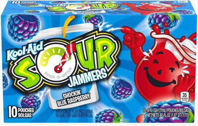 Shockin' Blue Raspberry Sour Jammers Flavored Drink, Shockin' Blue Raspberry