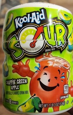 Sour Snappin' Green Apple Drink Mix, Green Apple