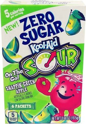 Sour On The Go! Snappin' Green Apple Low Calorie Drink Mix, Green Apple
