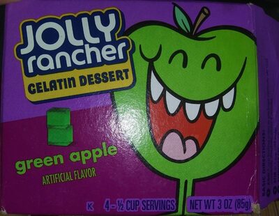 Green Apple Gelatin Dessert, Green Apple