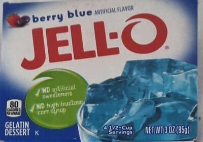 Berry Blue Gelatin Dessert