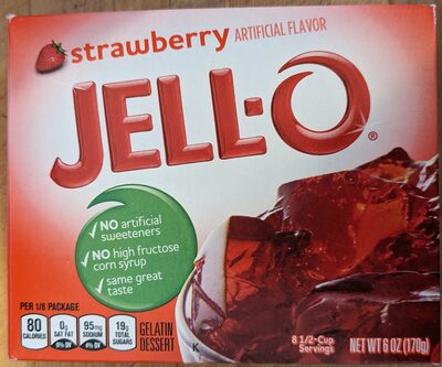 Strawberry Gelatin Dessert Mix, Strawberry