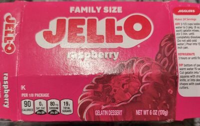 Raspberry Gelatin Dessert, Raspberry