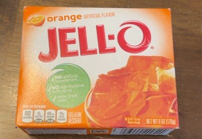 Orange Flavor Gelatin Dessert, Orange