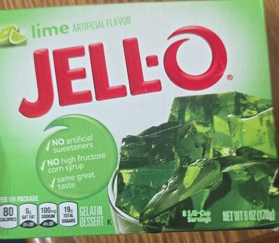 Lime Gelatin Dessert, Lime