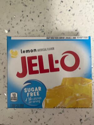 Lemon Low Calorie Gelatin Dessert, Lemon