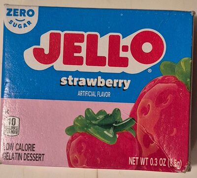 Strawberry Low Calorie Gelatin Dessert, Strawberry