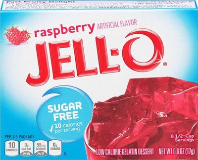 Raspberry Zero Sugar Low Calorie Gelatin Dessert, Raspberry