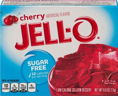 Cherry Low Calorie Gelatin Dessert, Cherry