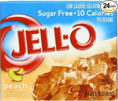 Peach Low Calorie Gelatin Dessert, Peach