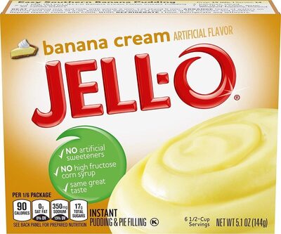 Banana Cream Instant Pudding & Pie Filling, Banana Cream