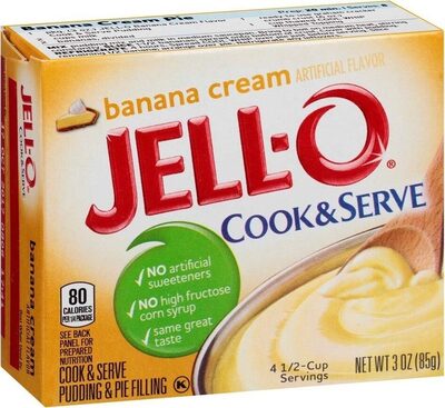 Banana Cream Cook & Serve Pudding & Pie Filling, Banana Cream