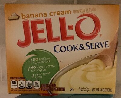 Banana Cream Cook & Serve Pudding & Pie Filling, Banana Cream
