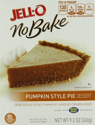No Bake Pumpkin Style Pie Dessert Kit, Pumpkin